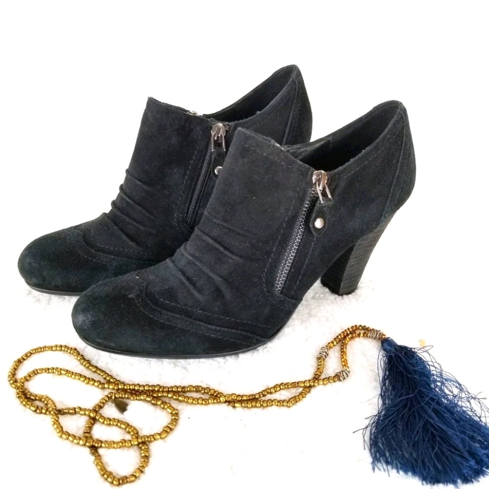 FRANCO FORTINI Womens Ankle Booties Sz 8《266》Oliver leather booties